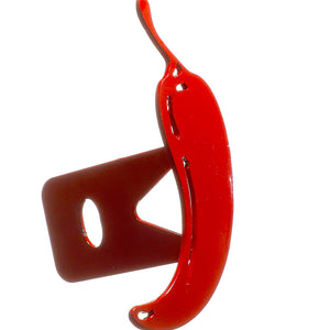 red chile hitch cover - side